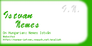 istvan nemes business card